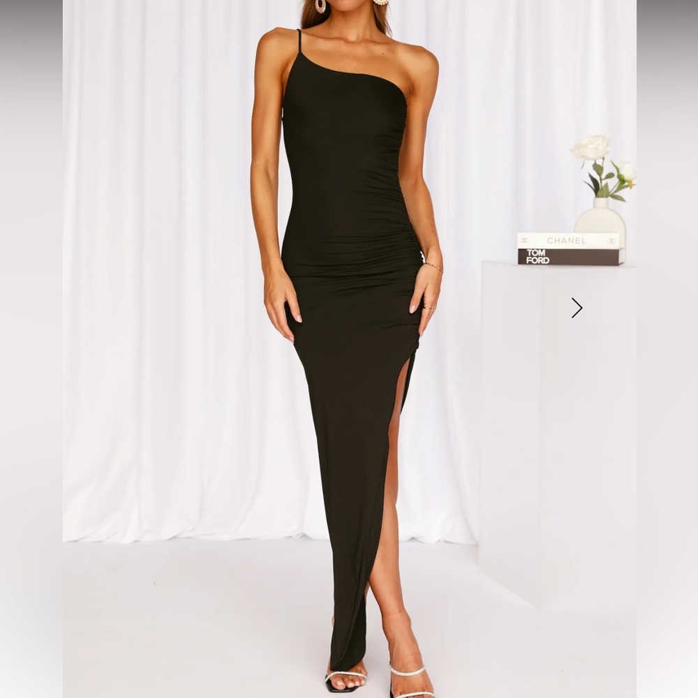 Hello Molly Black Asymmetrical Dress